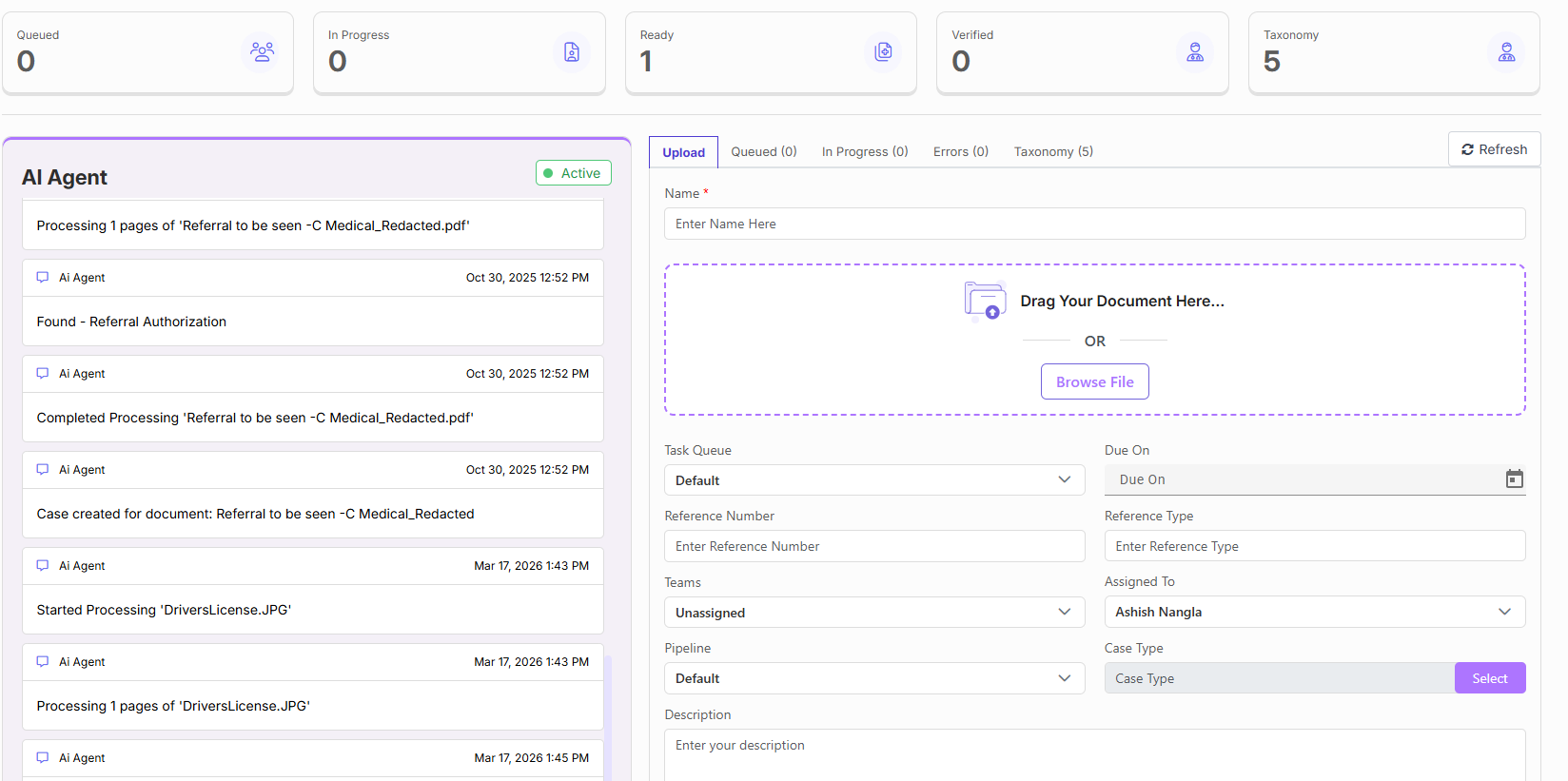 CoOrdio Capture — Indexing AI Agent